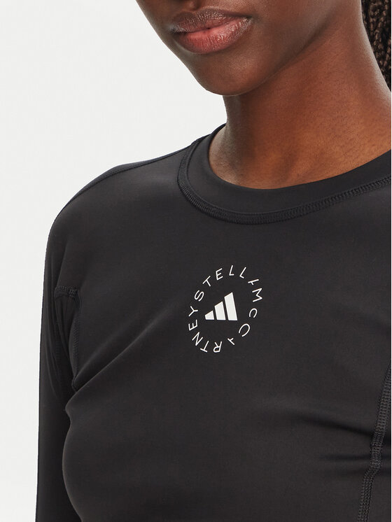 adidas by Stella McCartney adidas by Stella McCartney Tricou tehnic TrueStrength IW3859 Negru Slim Fit