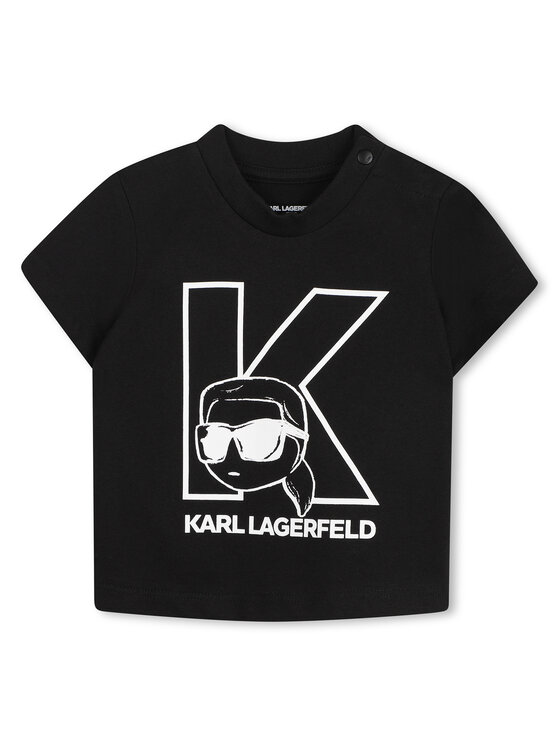 Karl Lagerfeld Kids Karl Lagerfeld Kids Σετ T-Shirt και σορτς Z31074 Μαύρο Regular Fit