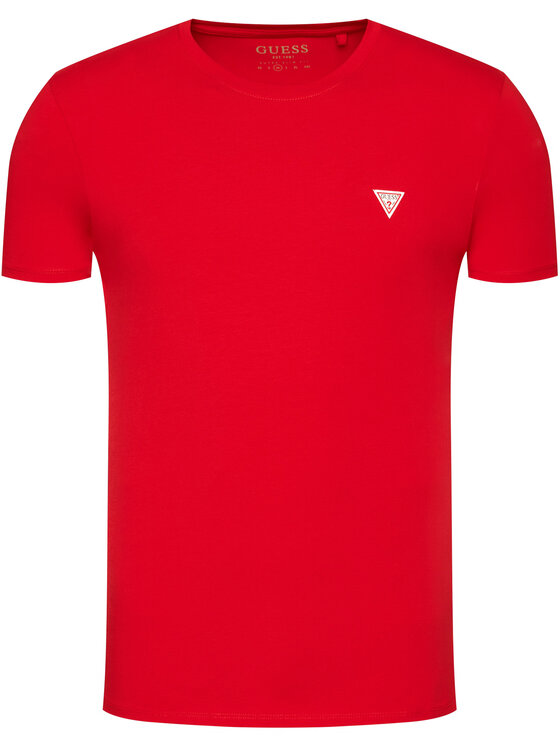Guess Marškinėliai Core M0YI24 J1300 Raudona Super Slim Fit • Modivo.lt