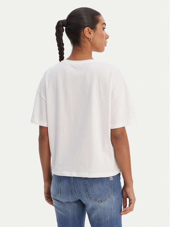 Fracomina Fracomina T-Shirt FR26ST3046J401N5 Biały Regular Fit