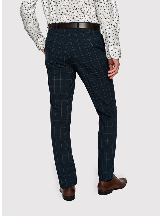 Pako Lorente Pako Lorente Spodnie garniturowe P23SF-6G-001 Granatowy Slim Fit
