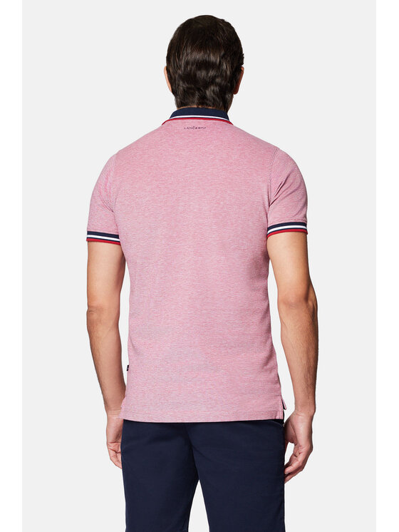Lancerto Lancerto Polo Brody PO073124000025 Bordowy Regular Fit