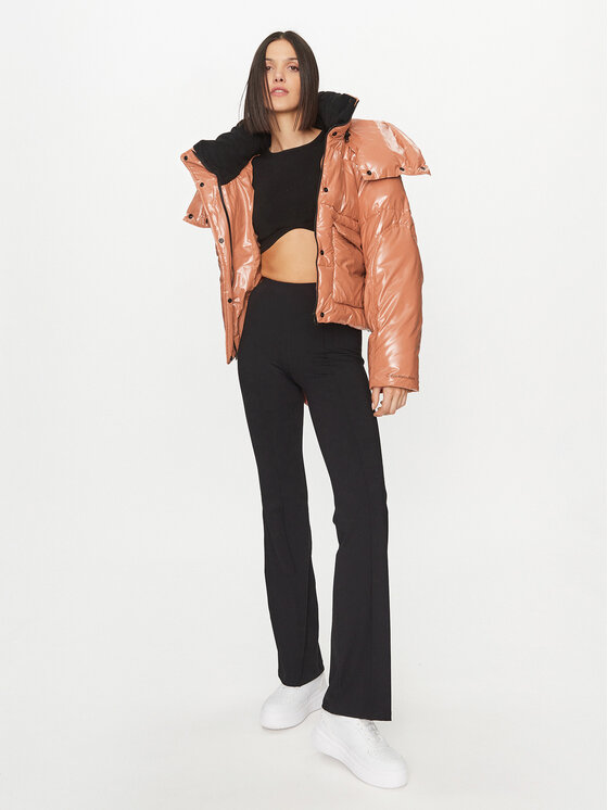 Calvin Klein Jeans Calvin Klein Jeans Зимно яке High Shine J20J221884 Оранжев Oversize