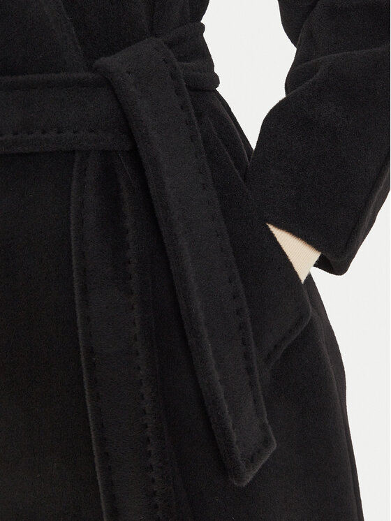 Marella Marella Cappotto di lana Dede 2423016082 Nero Regular Fit