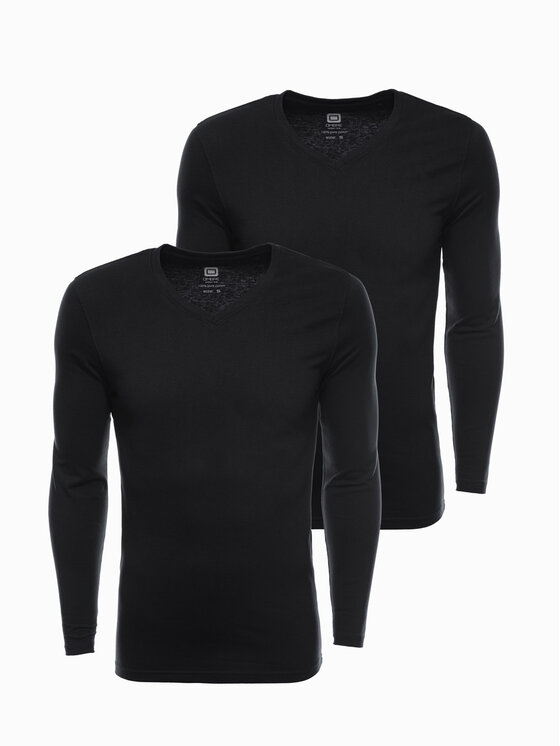 Ombre Ombre Longsleeve Z41 Czarny Regular Fit