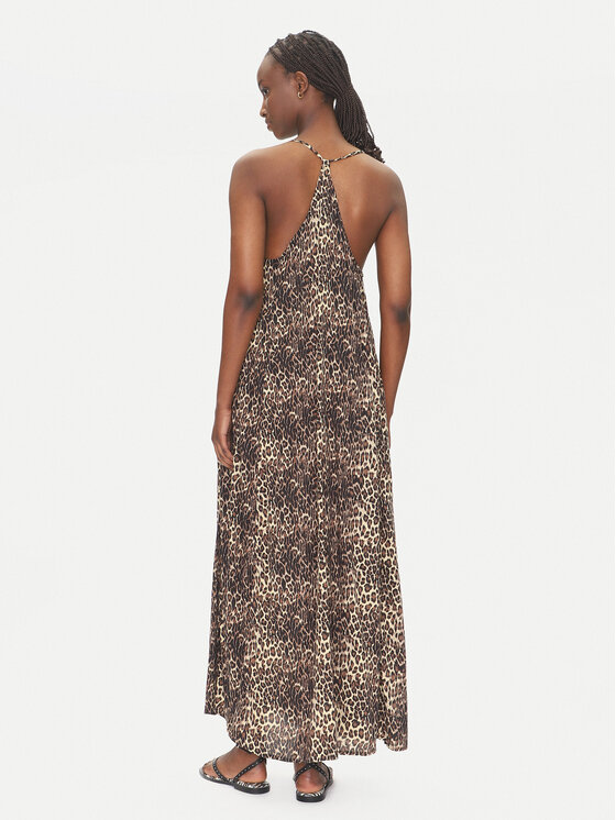 LOLA CASADEMUNT LOLA CASADEMUNT Poletna obleka LS2516041 Rjava Relaxed Fit