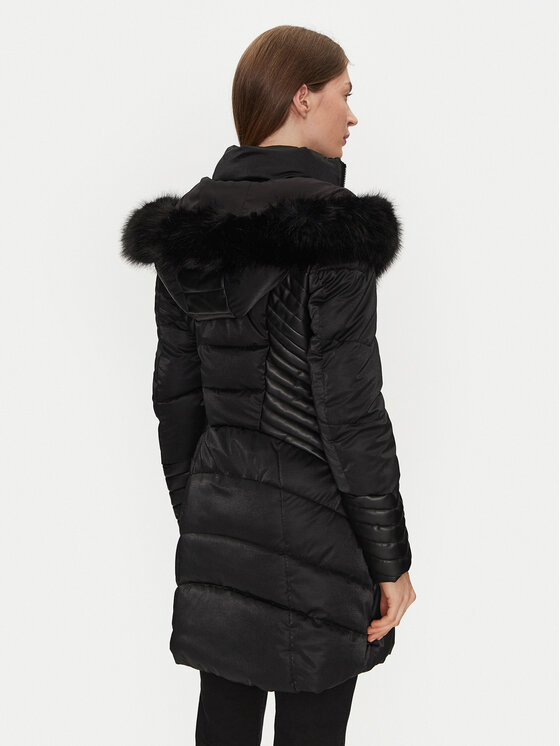 Guess Guess Pehelykabát New Oxana W4BL61 WGLZ0 Fekete Regular Fit