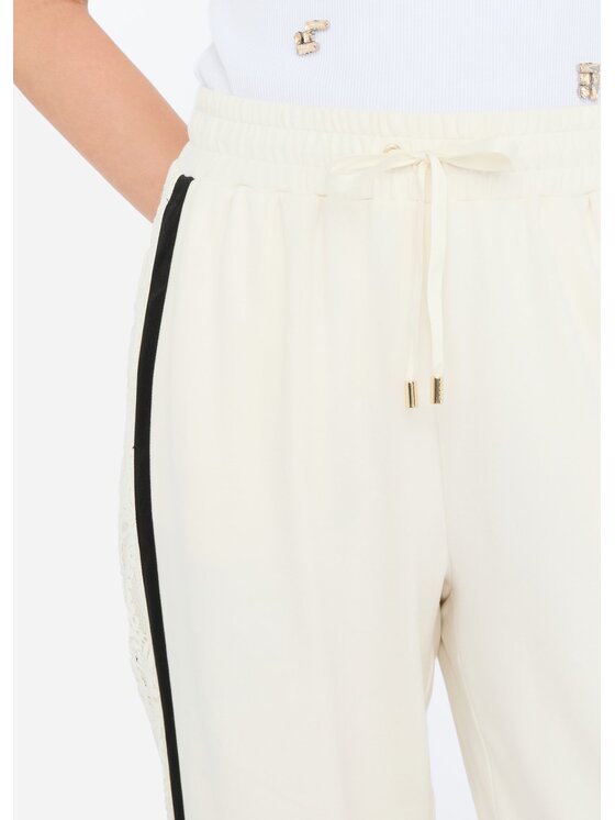 Liu Jo Liu Jo Pantaloni di tessuto TF5010J452303N76 Bianco Regular Fit
