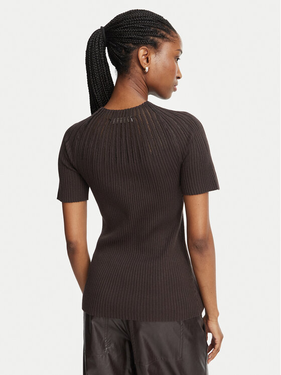 Rinascimento Rinascimento Блузка CFM0012383003 Темно-коричневий Slim Fit