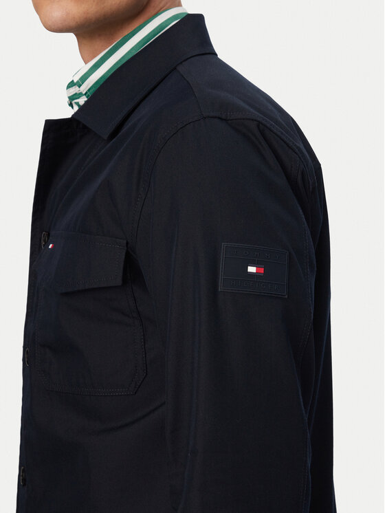 Tommy Hilfiger Tommy Hilfiger Hemdjacke MW0MW38712 Dunkelblau Regular Fit