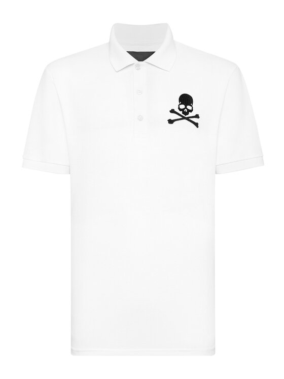 PHILIPP PLEIN PHILIPP PLEIN Polokošile 9407 Bílá Slim Fit