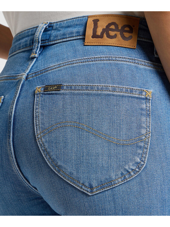 Lee Lee Jeansy 112359639 Niebieski Skinny Fit