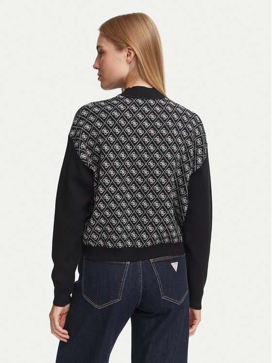 Guess Guess Pullover W5BR23 Z3JD2 Schwarz Regular Fit
