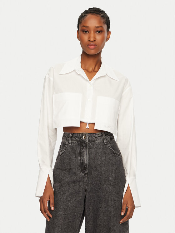 Patrizia Pepe Patrizia Pepe Marškiniai 8C0737/AH74-W103 Balta Regular Fit