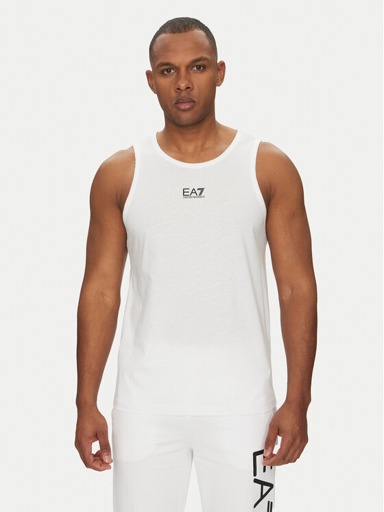 EA7 Emporio Armani Tank top 7M000295 AF10375 U0002 Biela Regular Fit