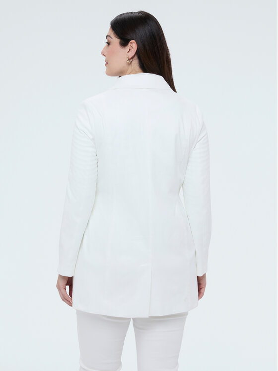 Fiorella Rubino Fiorella Rubino Płaszcz zimowy 0017T000367N011 Biały Regular Fit