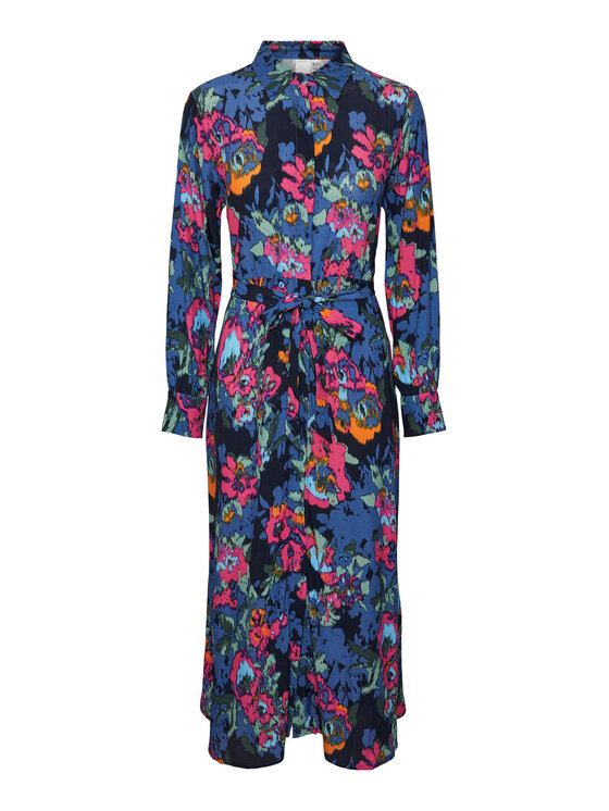 YAS YAS Hemdkleid 26030726 Bunt Regular Fit