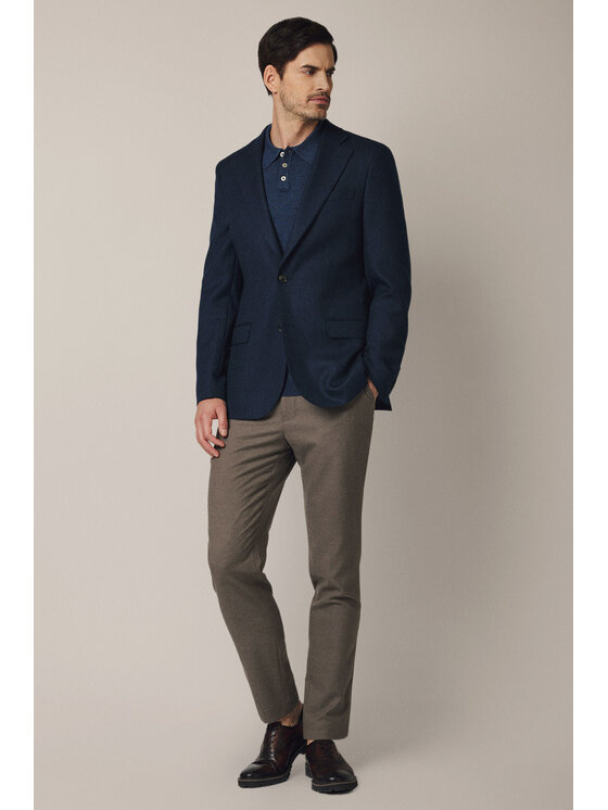 Lancerto Lancerto Marynarka Frascati MA073225000011 Granatowy Slim Fit