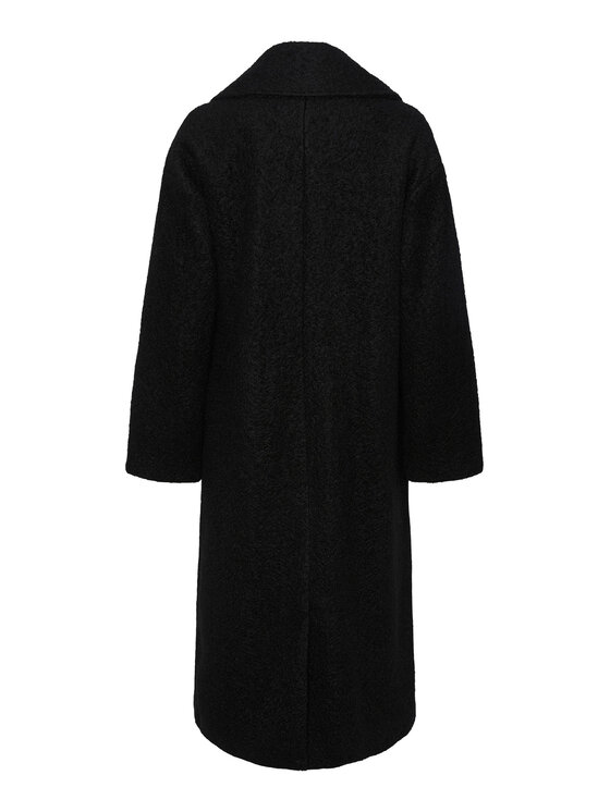 YAS YAS Wollmantel 26030712 Schwarz Loose Fit