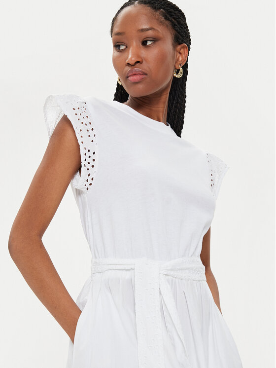 United Colors Of Benetton United Colors Of Benetton Ljetna haljina 49HSDV095 Bijela Regular Fit
