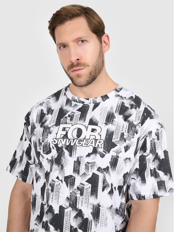 4F 4F T-Shirt FOB Kolorowy Oversize