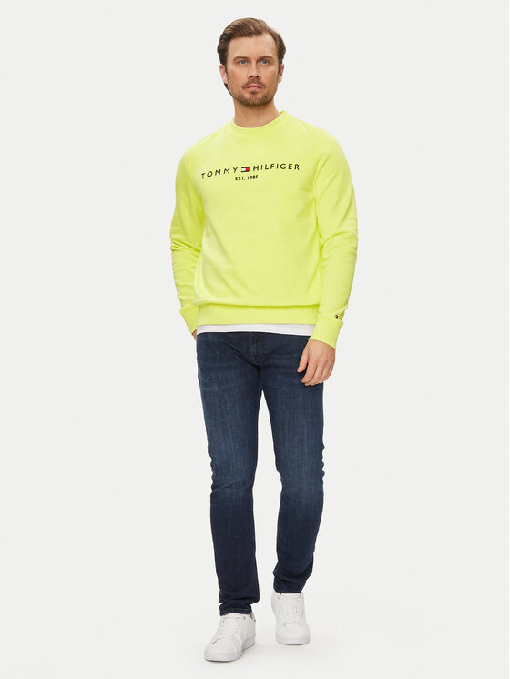 Tommy Hilfiger Tommy Hilfiger Μπλούζα Logo MW0MW11596 Κίτρινο Regular Fit