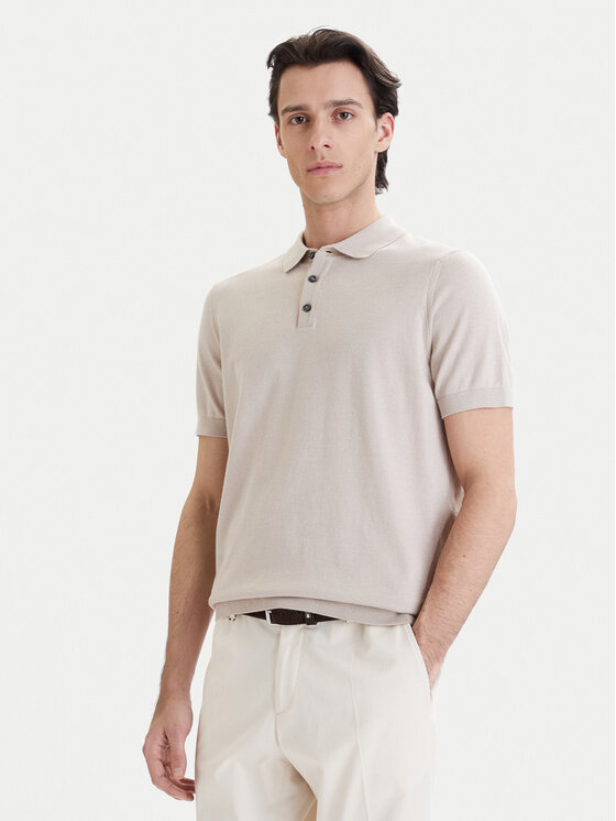 Bugatti Bugatti Polo 7100-75522C Beige Regular Fit