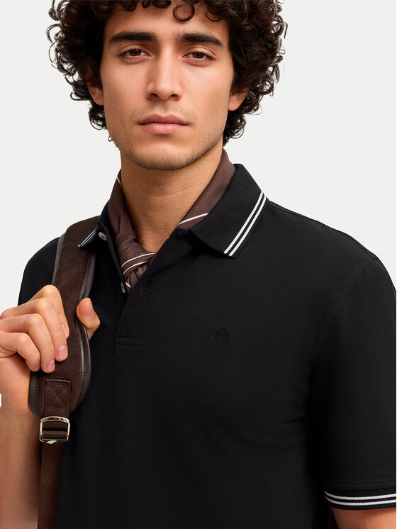 Bugatti Bugatti Polo särk 8150-15001E Must Regular Fit
