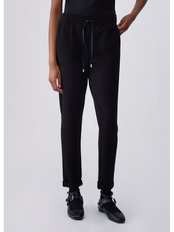 Liu Jo Liu Jo Spodnie materiałowe TF6284J395822222 Czarny Regular Fit