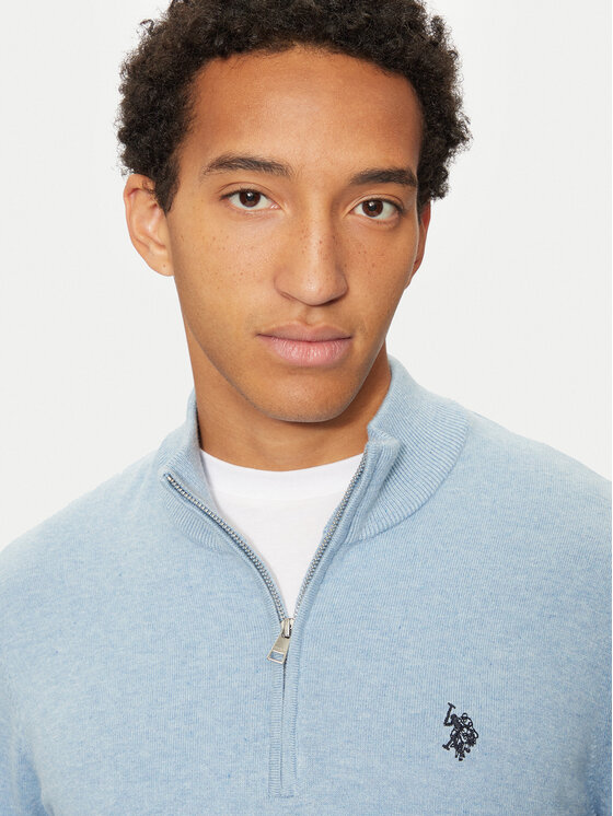 U.S. Polo Assn. U.S. Polo Assn. Pulover MUP2963 Albastru celest Regular Fit