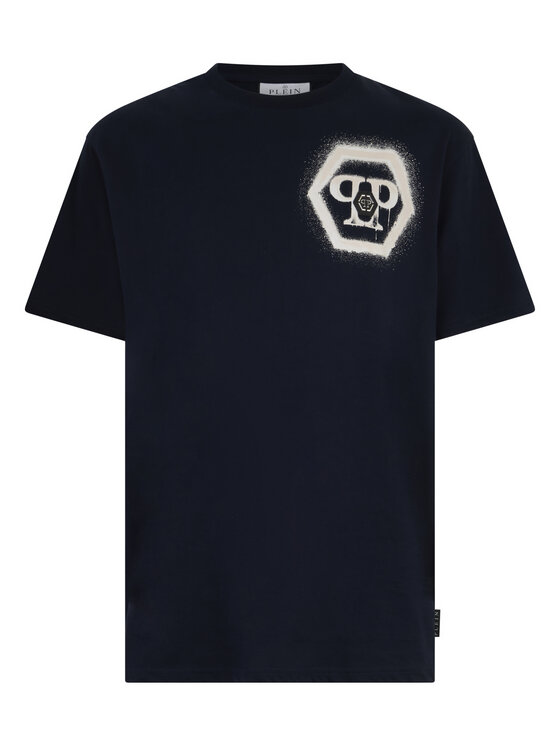 PHILIPP PLEIN PHILIPP PLEIN Tričko 29027 Tmavomodrá Regular Fit