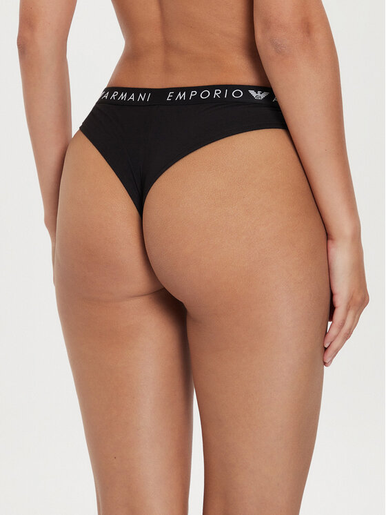 Emporio Armani Underwear Emporio Armani Underwear Súprava brazílskych nohavičiek 163337 4F227 00020 Čierna