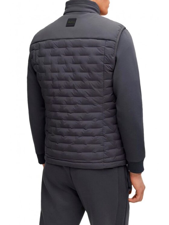 HUGO BOSS HUGO BOSS Vesta V_Petrick 50491912 DOWN GILET Šedá Regular Fit