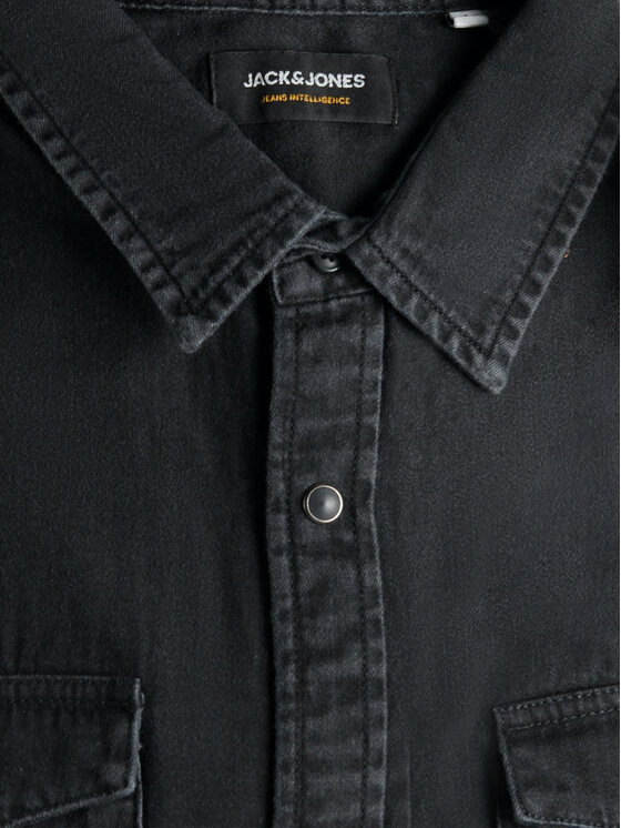 Jack & Jones Jack & Jones Ing Sheridan 12138115 Fekete Slim Fit