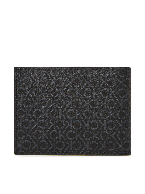 Calvin Klein Calvin Klein Herren Geldbörse Ck Must Mono Comp Trifold W Coin LV04D1040G Schwarz
