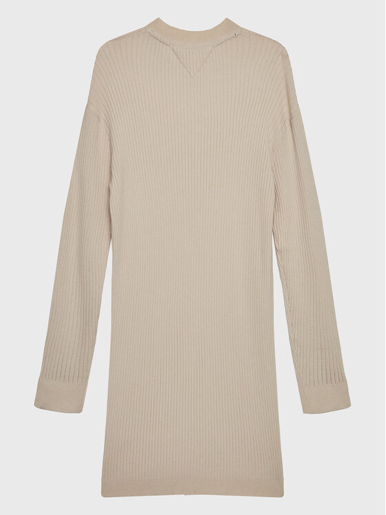 Tommy Hilfiger Tommy Hilfiger Trikotažinė suknelė KG0KG07157 D Écru Regular Fit