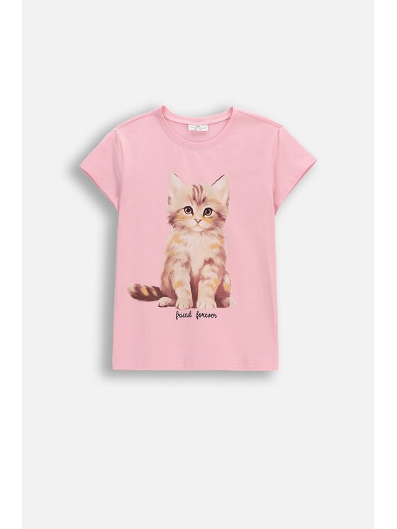 Coccodrillo Coccodrillo T-Shirt WC6143205VGA-007 Różowy Regular Fit