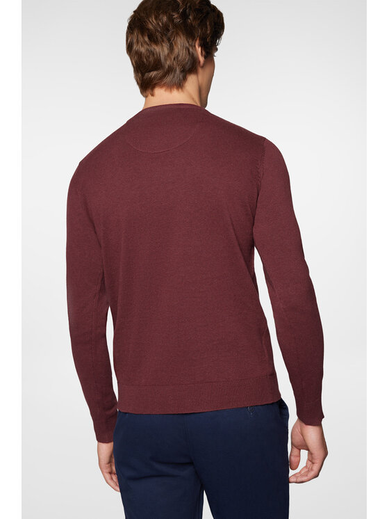 Próchnik Próchnik Sweter PM8 SW073224000011 Bordowy Regular Fit
