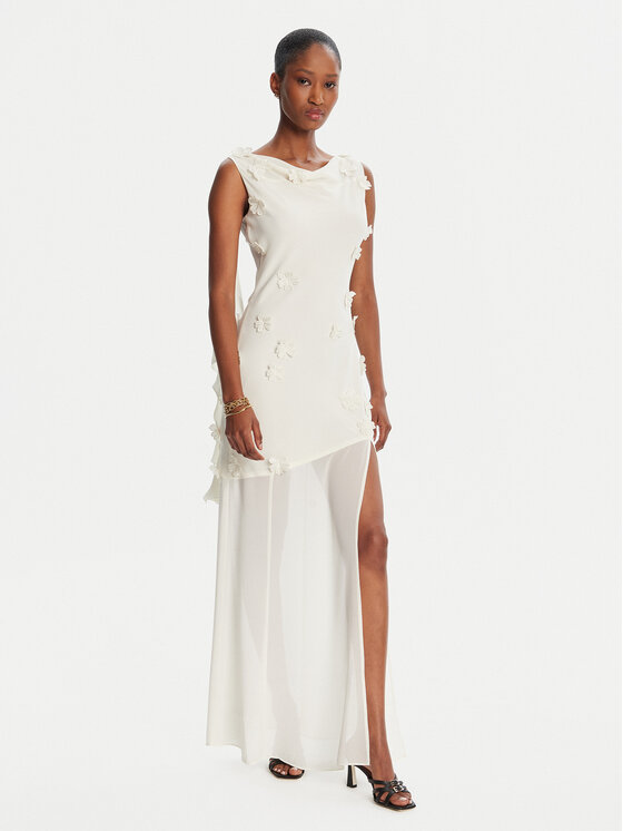 ROTATE ROTATE Rochie de seară 113904857 Écru Slim Fit