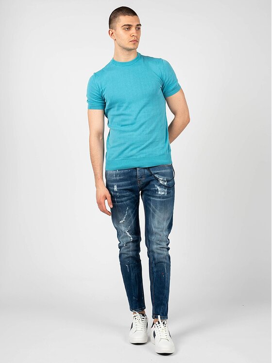Xagon Xagon T-Shirt P23 081K 1200K Niebieski Regular Fit