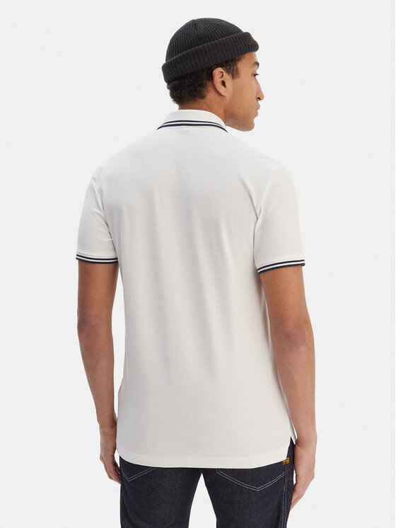 G-Star Raw G-Star Raw Polo majica Dunda D17127-5864 Bela Regular Fit