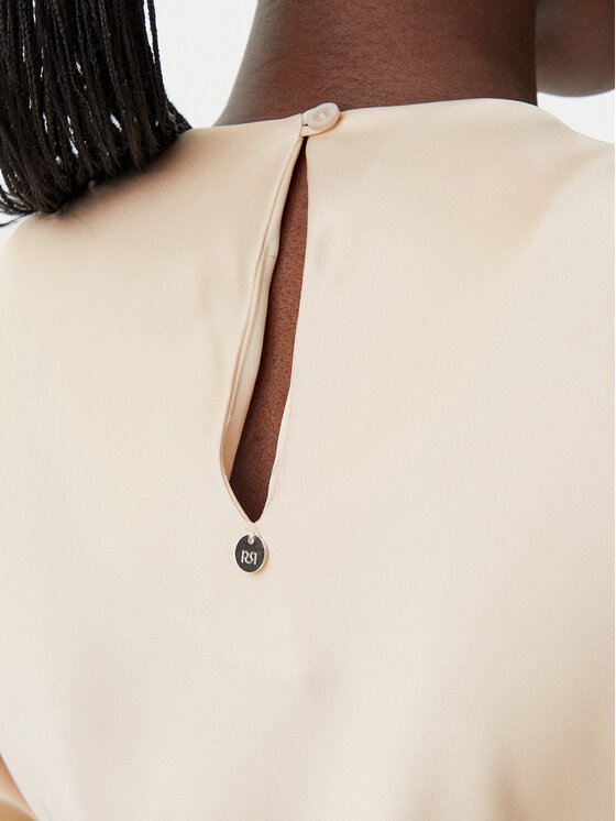 Rinascimento Rinascimento Večerní šaty CFC0122932003 Béžová Regular Fit