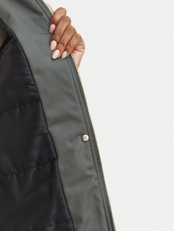 Marella Marella Kurtka przejściowa Rafia 2625026011 Zielony ciemny Regular Fit