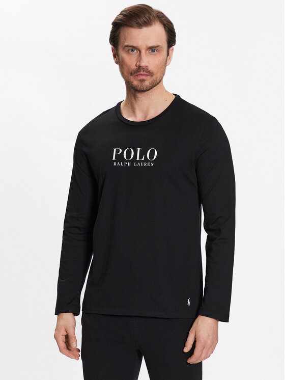 Polo Ralph Lauren Тениска на пижама 714899614004 Черен Regular Fit