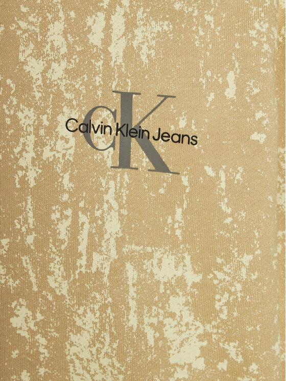 Calvin Klein Jeans Calvin Klein Jeans Bluza Second Skin IB0IB01956 Beżowy Relaxed Fit