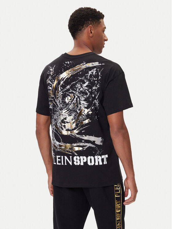 Plein Sport Plein Sport Tričko FAEC MTK8368 STE001N Čierna Loose Fit