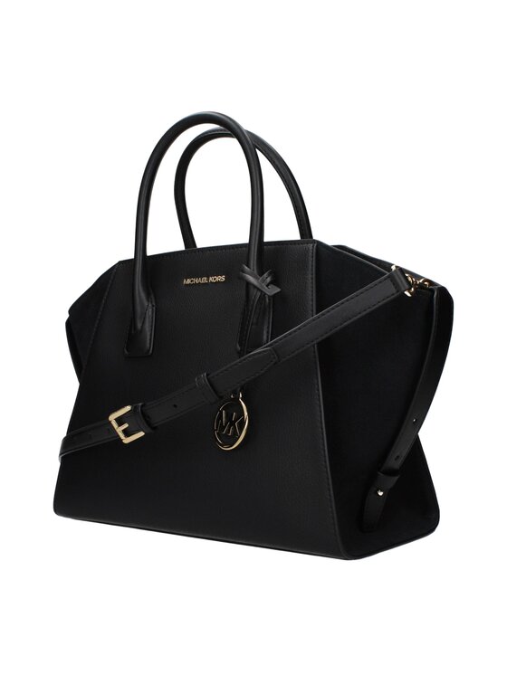 Michael Kors Michael Kors Torebka Black Leather Hand Czarny