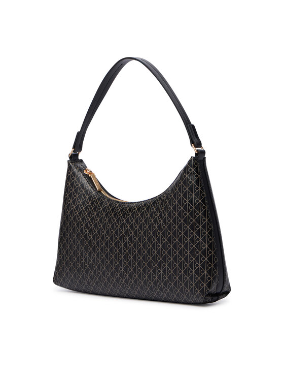 Calvin Klein Calvin Klein Geantă Emblem Aop Small Shoulder Bag LV04F3889G Negru