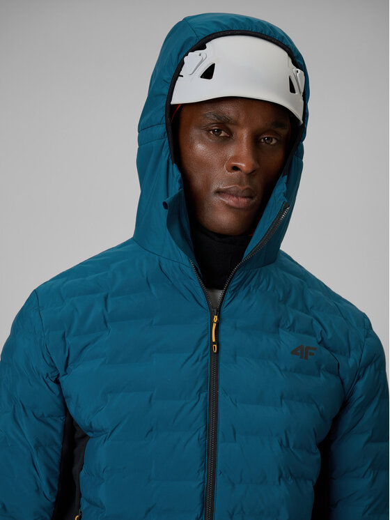 4F 4F Kurtka outdoor TREKKING Granatowy Regular Fit