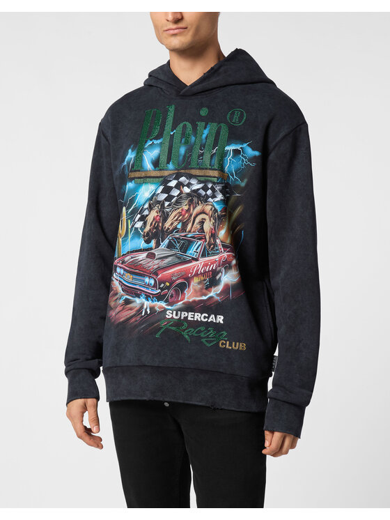 PHILIPP PLEIN PHILIPP PLEIN Mikina 22283 Černá Regular Fit